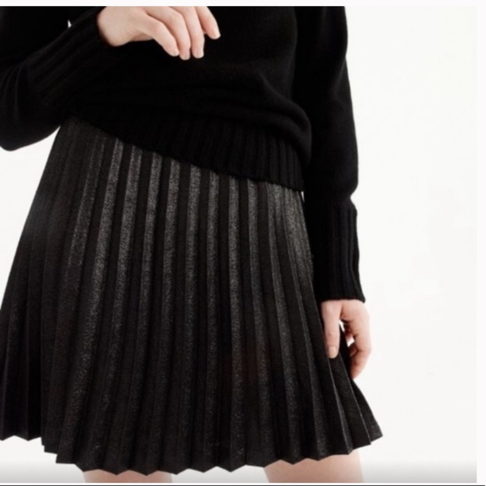 J. Crew Black Sparkly Mini Skirt